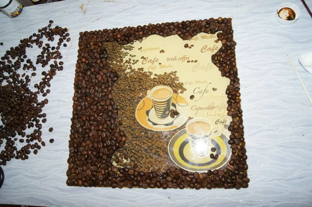 Meisterklasse auf Kunsthandwerk aus Kaffeebohnen Tun Sie es selbst mit Fotos und Videos