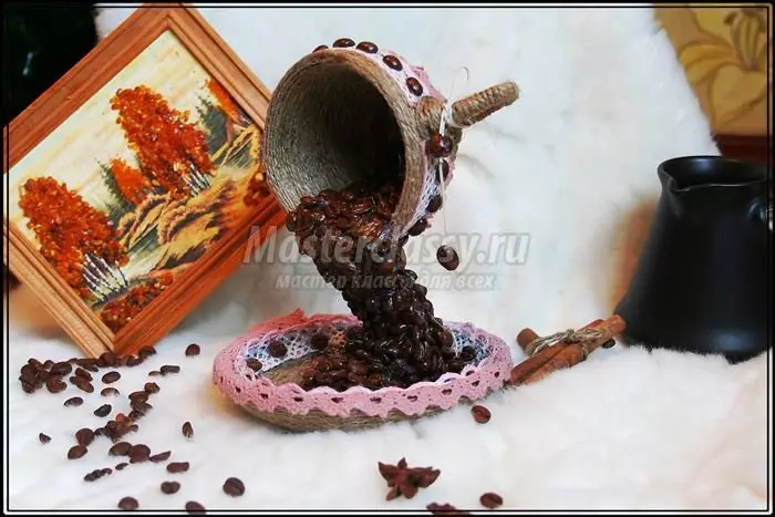 Master class on crafts from coffee beans do it yourself with photos and videos