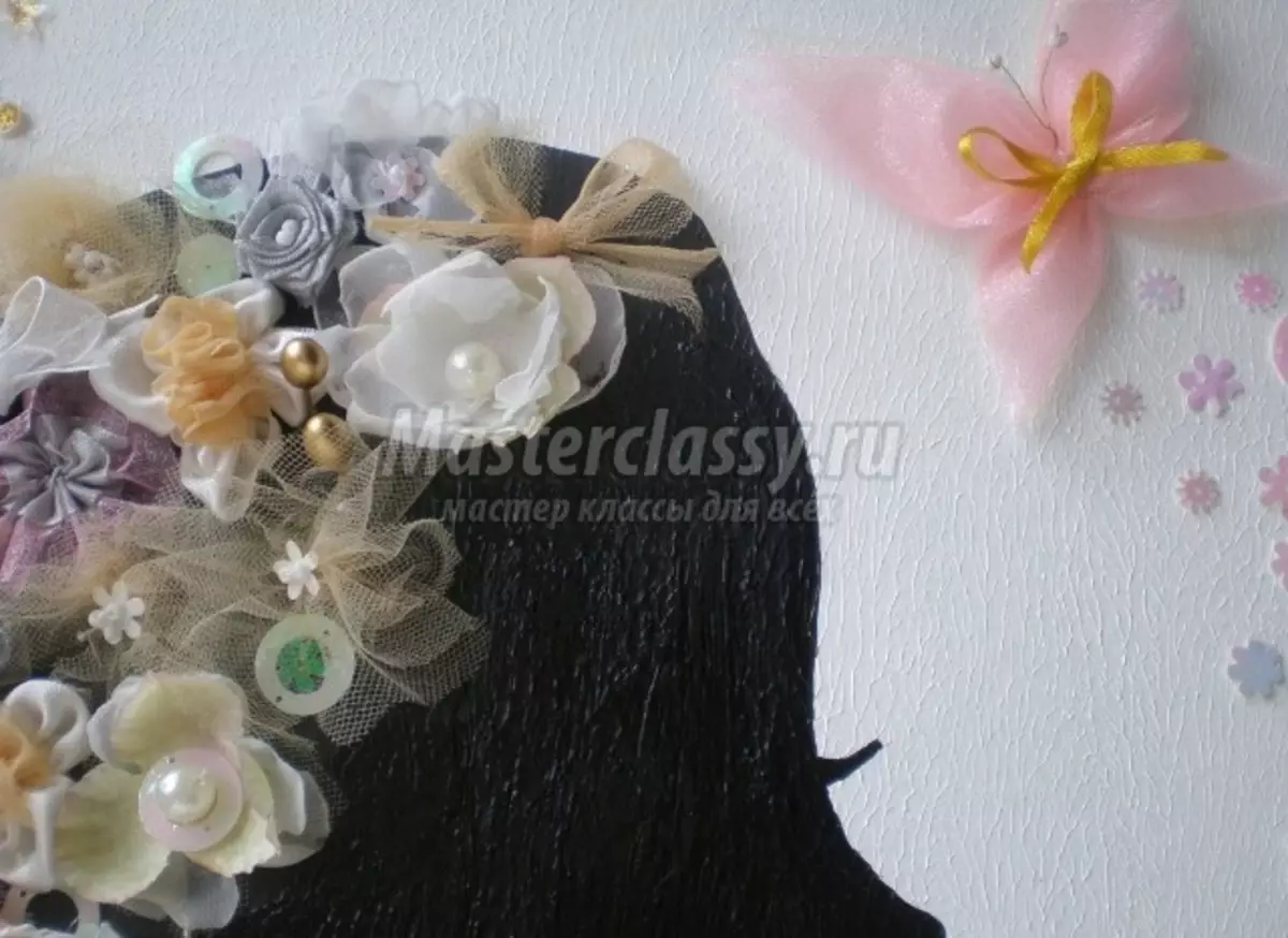 Photos de tissu Faites-le vous-même: fleurs volumétriques pour intérieur avec photos