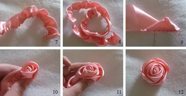 Kvety na šaty vyrobené z tkaniny s vlastnými rukami: Master Class s fotografiami a videom