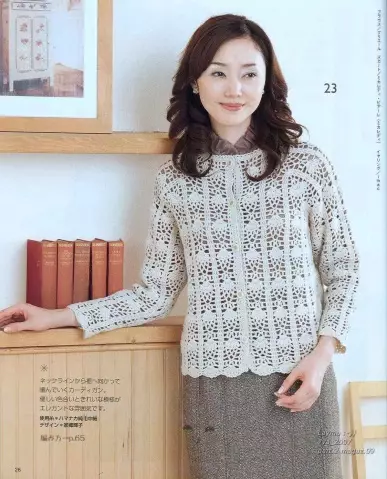 Raglan crochet kubva kumusoro: Models neJamper Zvirongwa muTenzi Kirasi
