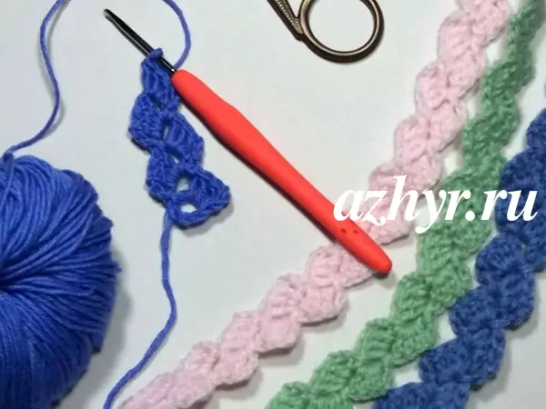 Pita crochet: skema sareng katerangan kelas master kalayan pelajaran video