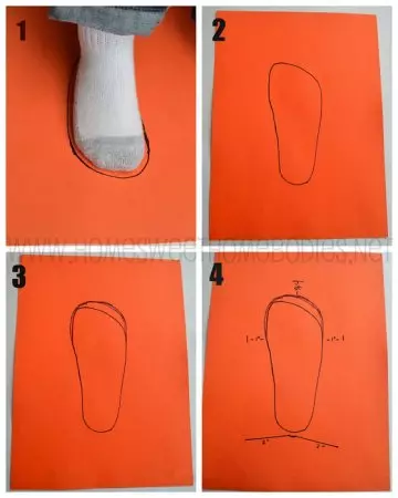 Baba bont pantoffels van skaapvel: patroon en meester klas op naaldwerk van ou jeans