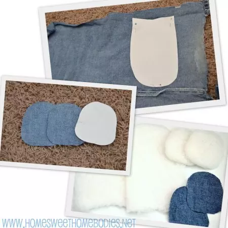 Baby Fur Slippers from Sheepskin: Pattern and Master Class on sewing from old jeans