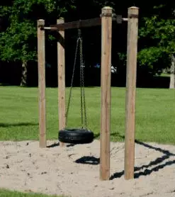 Swing from the tire with their own hands with photos and video