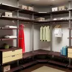 Vrste sustava skladištenja garderoba i opcije za njihovu opremu | +62 fotografije