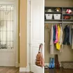 Enchantement de dressing dans le couloir: options simples et solutions originales