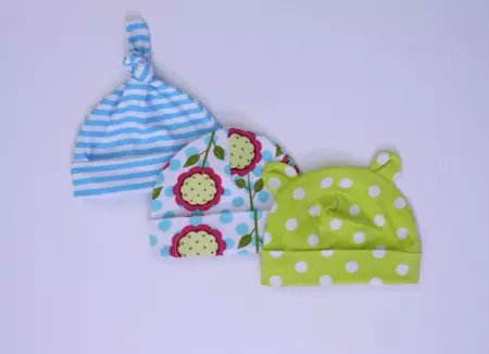 Como coser un sombreiro para un recién nacido: patrón con descrición de corte e costura