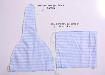 Как да шият шапка за новородено: модел с описание на рязане и шиене