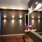 Lampu ing koridor: Solusi sing apik banget kanggo apartemen gedhe lan cilik (+62 foto)