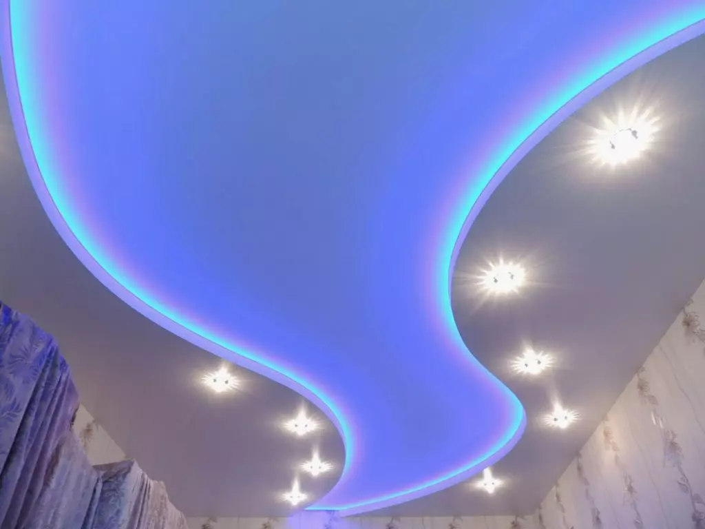 LED-achtergrondverlichting van het stretch plafond