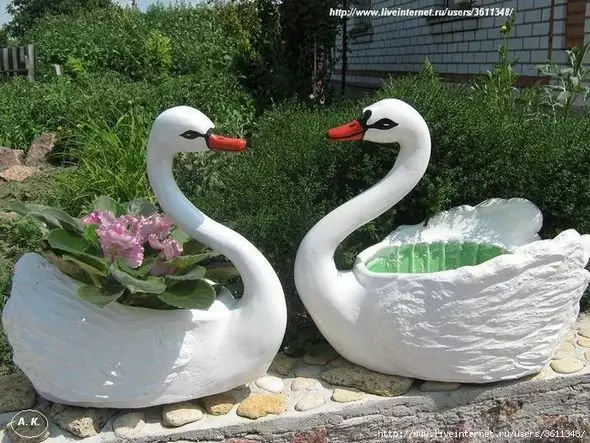 Swan from plastic bottles do it yourself with video and photos