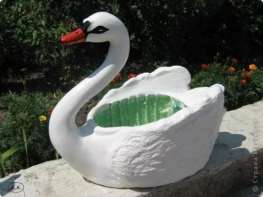 Swan from plastic bottles do it yourself with video and photo