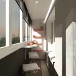 Organisasi pencahayaan di balkoni: Idea segar, penyediaan dan pemasangan
