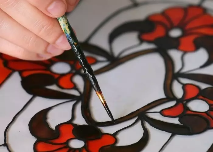 Живопис върху стъкло акрилни бои за начинаещи със снимки и видео