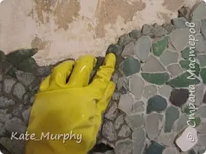 Mosaik kaca dengan tangan Anda sendiri untuk dapur dan di kamar mandi dengan foto dan video