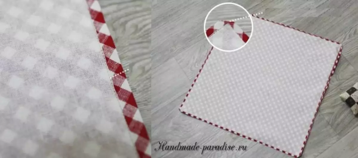 Kosz z tkaniny w technice origami