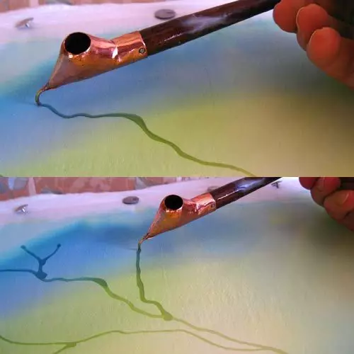 Slikanje na tkivu z akrilnimi barvami: mojster razred s šablonami