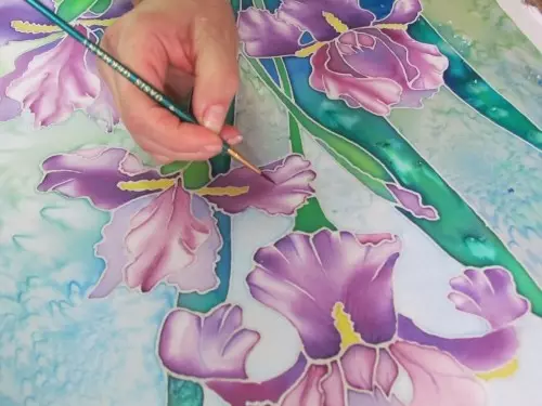 Batik pikeun pamula: kelas master sareng stencil sareng témplat