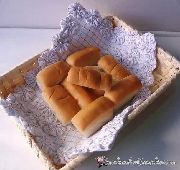 เย็บผ้าเช็ดปากสำหรับขนมปัง
