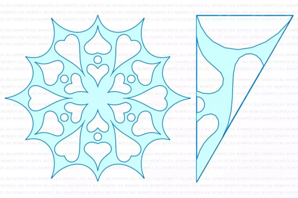 كيفية قطع مراحل الثلج ورقة جميلة: مخططات مع الفيديو