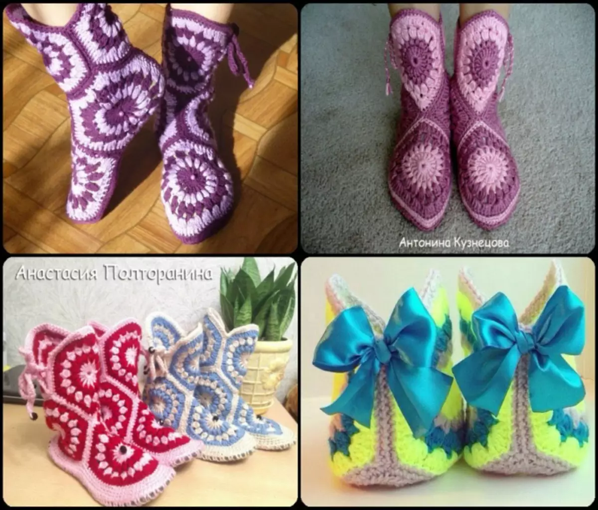 Crochet Motifs ಯೋಜನೆಗಳು: ವೀಡಿಯೊ ಜೊತೆ ಮಾಸ್ಟರ್ ವರ್ಗ