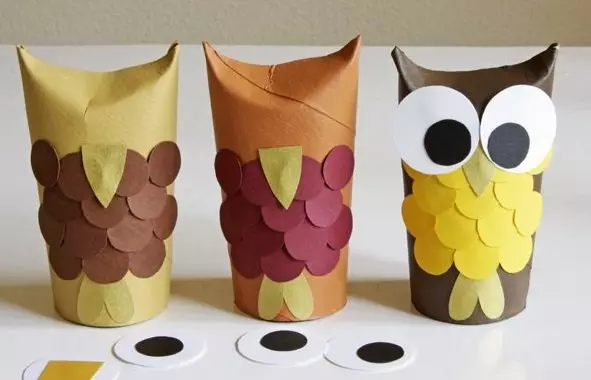 Owl of paper with his own hands