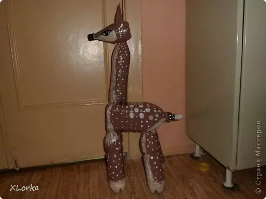 Deer kufanya mwenyewe kutoka plywood: Mipango ya bidhaa katika mashine amigurumi