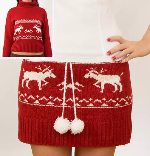 Sweaters skirt with their own hands