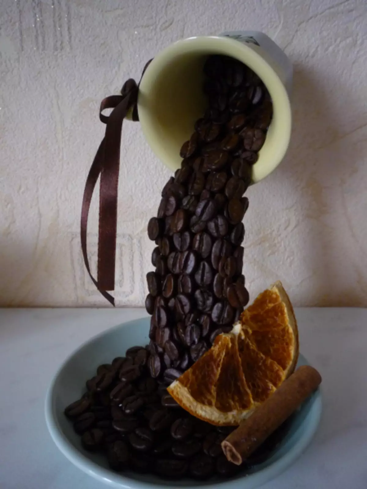 Чаша за кафе от кафе на зърна го направи сами: майстор с снимка