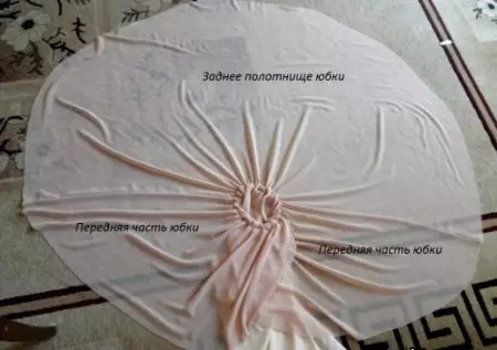 एक स्कर्ट सूर्य के साथ एक शिफॉन पोशाक को कैसे सिलाई करें: सिलाई द्वारा पैटर्न और मास्टर क्लास