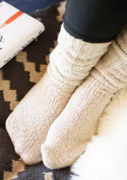 How to make socks from a sweater