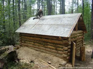 Тайгад анчин байшин барих