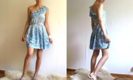 كيفية خياطة فستان صيفي على كتف واحد بأيديك: نمط وفئة سيد عن طريق الخياطة