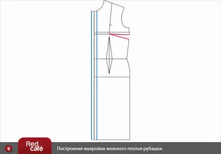 Ženska haljina - majica: Građevinski uzorci za rezanje i šivanje