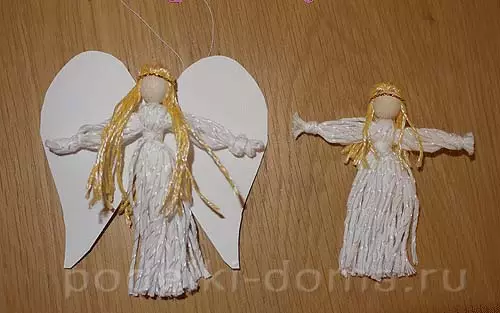 Kā padarīt eņģeli ar savām rokām ar ziediem no draudzenes