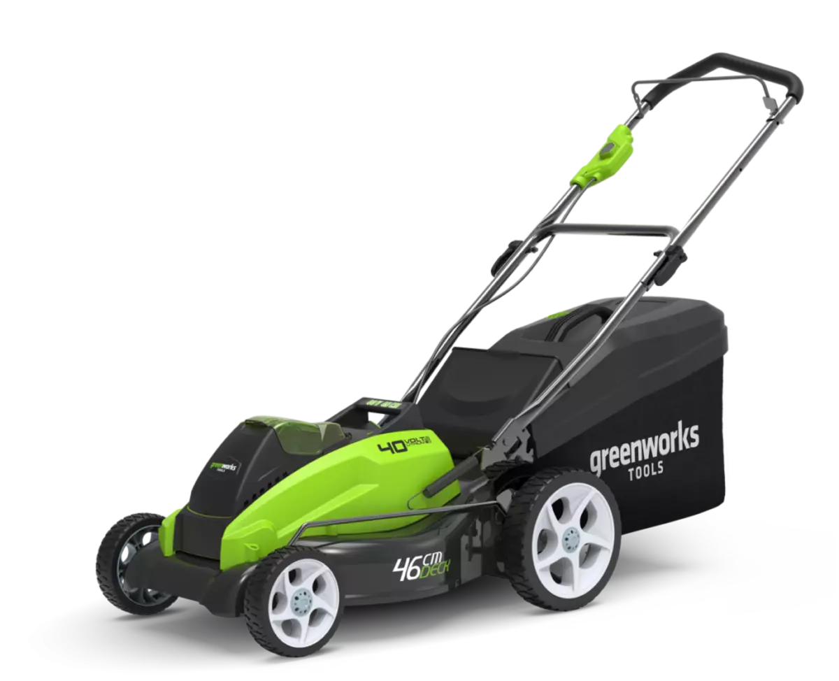 Greenworks Pana Awọn ohun elo: Awọn ẹya ara ẹrọ: Awọn anfani