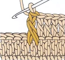 Relief Crochet Columns zonder een video met video