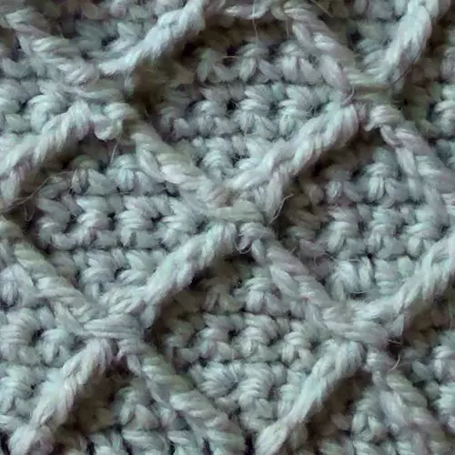 Ανακουφιστικές στήλες Crochet χωρίς βίντεο με βίντεο