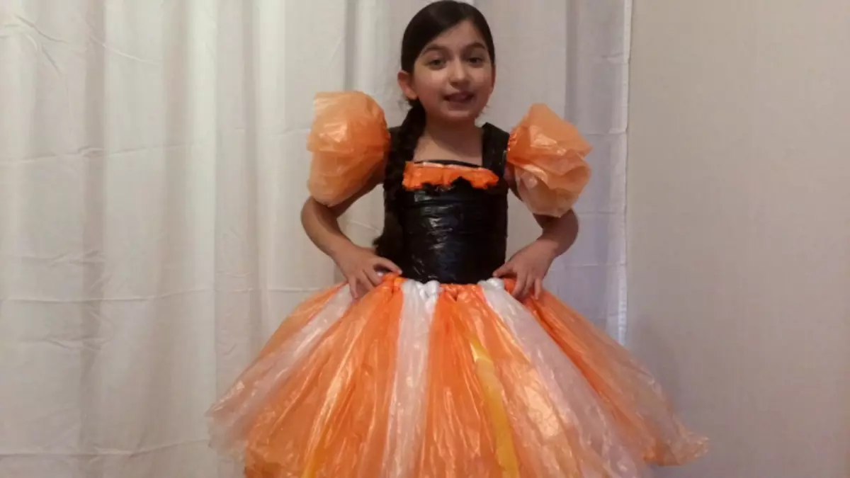 Сукня з пакета своїми руками для дівчаток: майстер-клас з відео