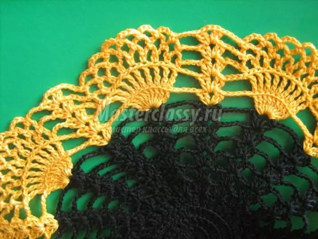 ດອກໄມ້ Sunflower Napkin Crochet: ໂຄງການແລະລາຍລະອຽດກັບວິດີໂອ