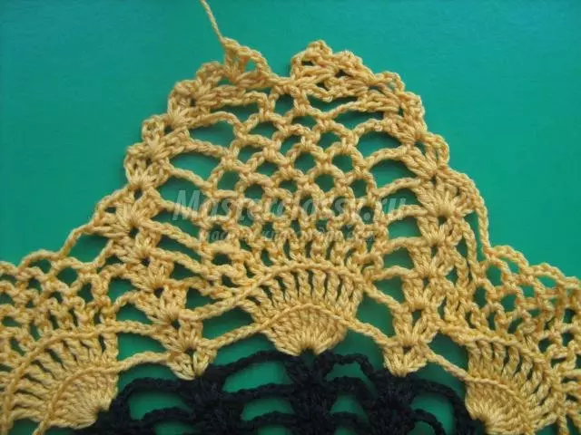 Sunflower salveta Crochet: shema i opis sa videom