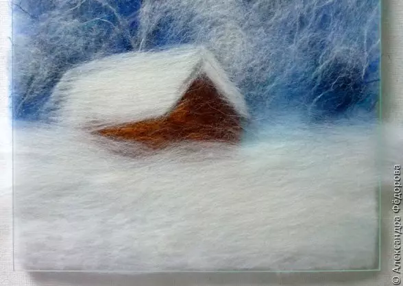 Flawing of wool pictures: step-by-step master class with photos and videos