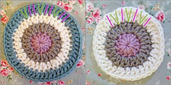 Rebuilding Engse Crochet dalam lingkaran dalam pola kerja dengan video