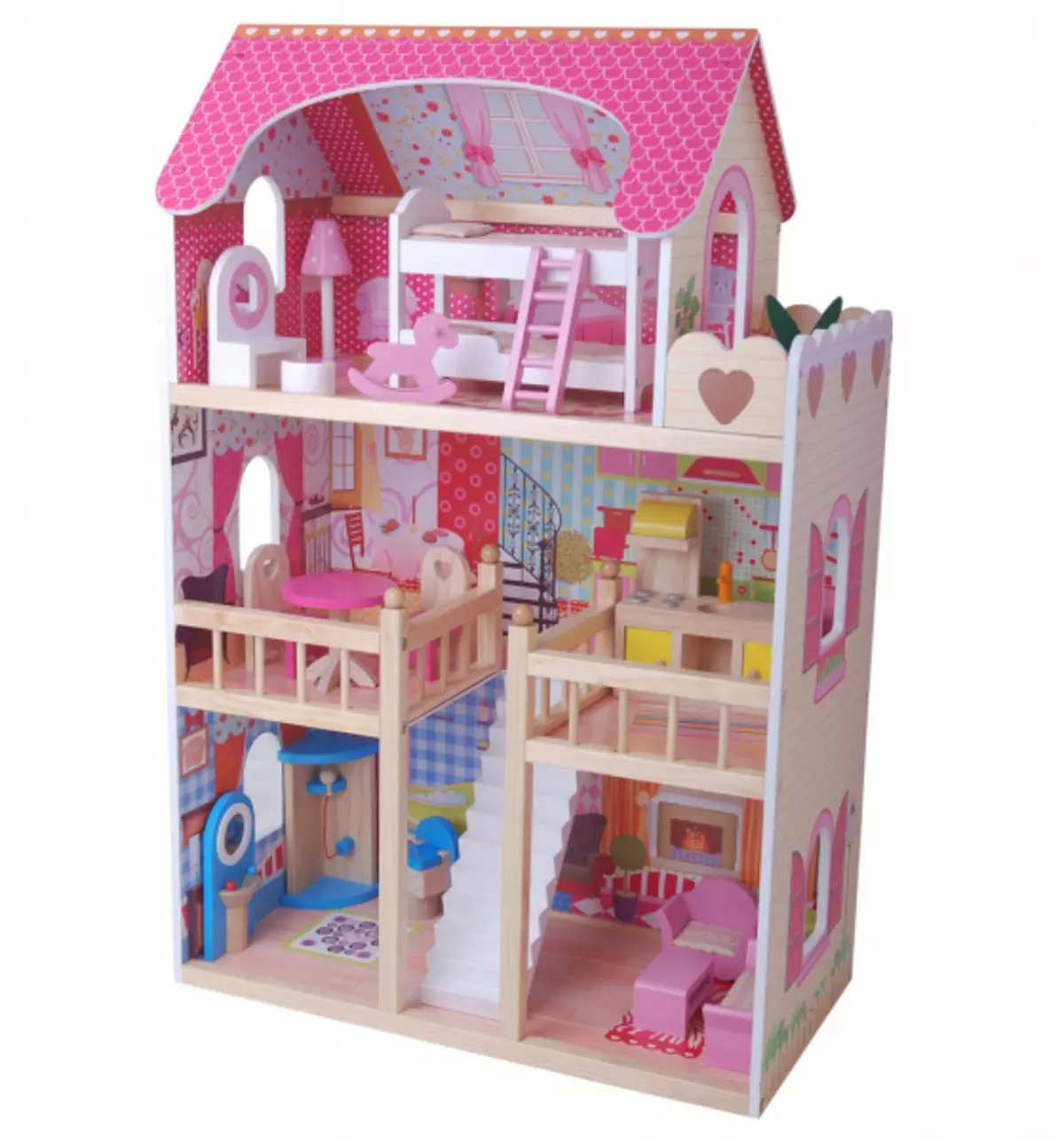 Dollhouse foar Barbie mei syn eigen hannen mei foto's en fideo