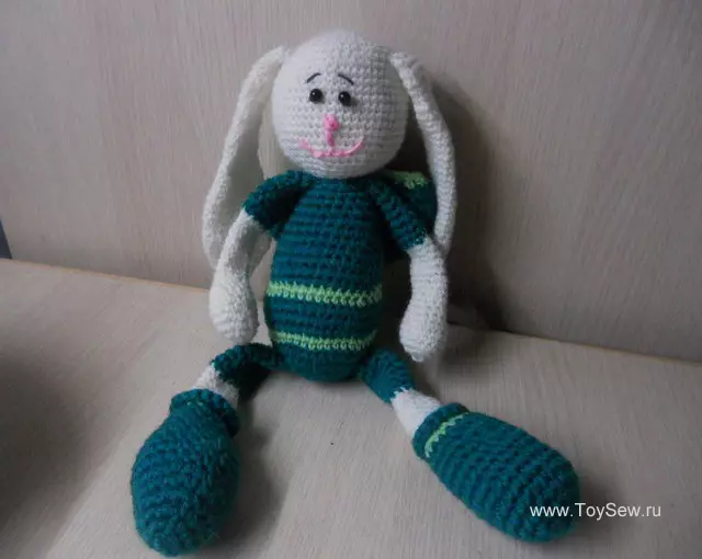 Amigurum crochet Bunny: Đề án với mô tả và video
