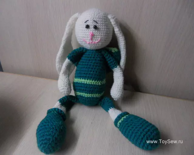 Amigurum Kwochè Bunny: Schemes ak deskripsyon ak videyo