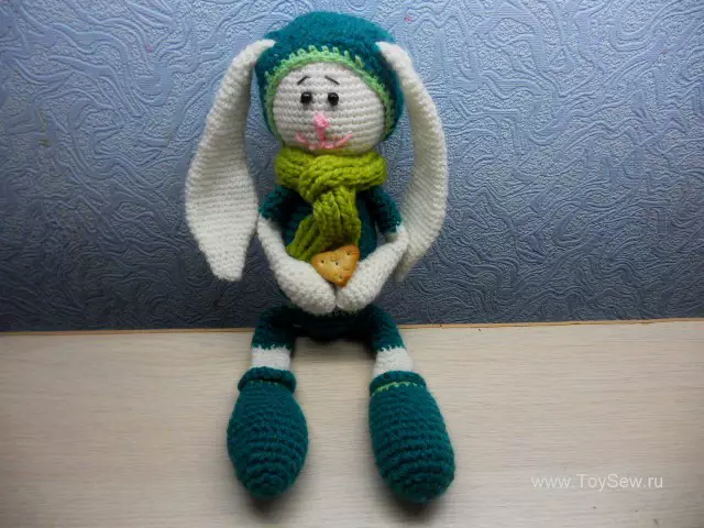 Amigurum Crochet Bunny: Schemes bi danasîn û vîdyoyê
