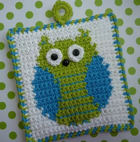 Owl Crochet dengan skema dan deskripsi kelas master