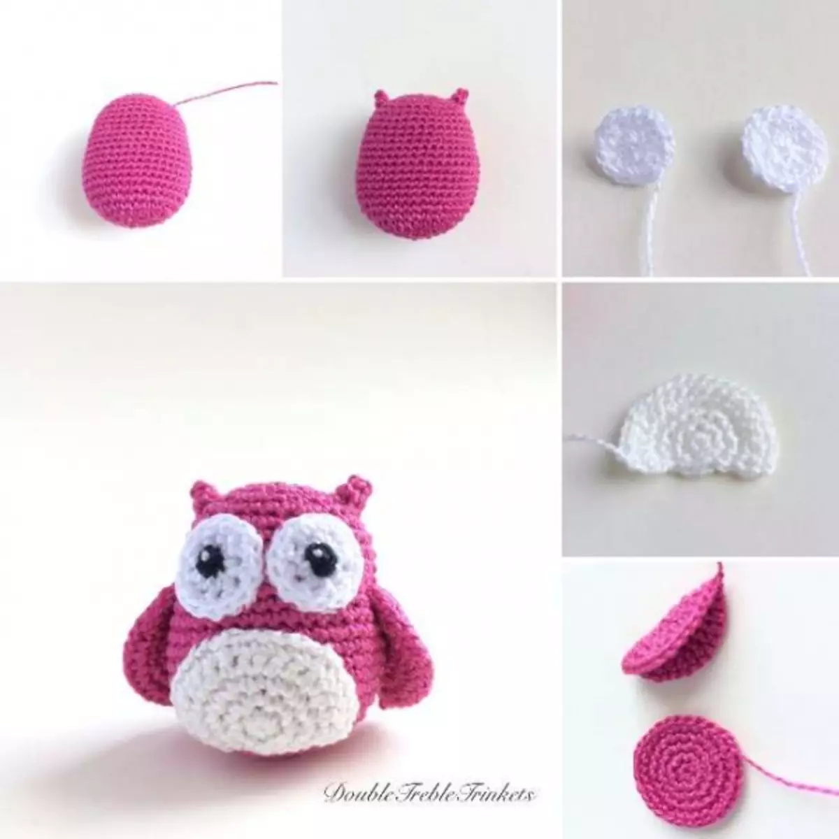 owl crochet ກັບໂຄງການແລະລາຍລະອຽດຂອງຫ້ອງຮຽນແມ່ບົດ